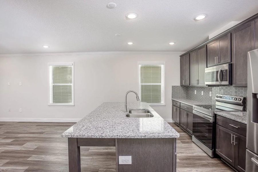 Model home - actual features may vary.