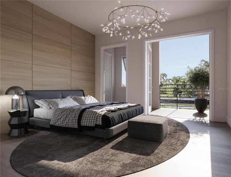 Furnished interior view inside a new home in , Sarasota (Image 7).