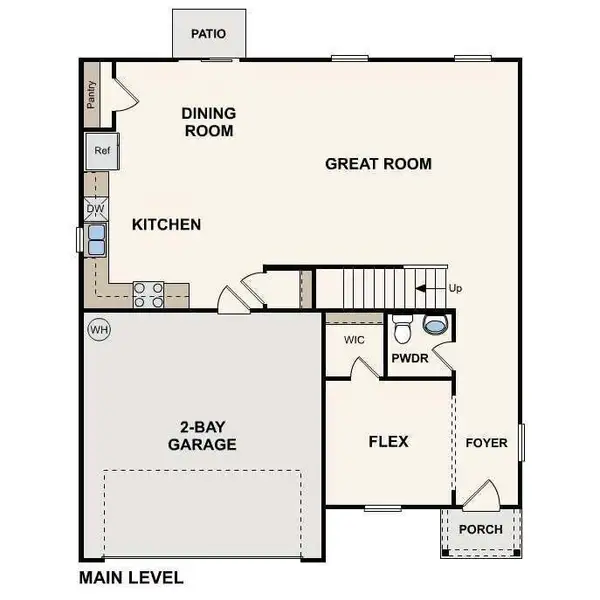 2D floor plan layout of this home in David's Place, Warner Robins, GA (Image 2). 2D floor plan layout of this home in David's Place, Warner Robins, GA (Image 2).