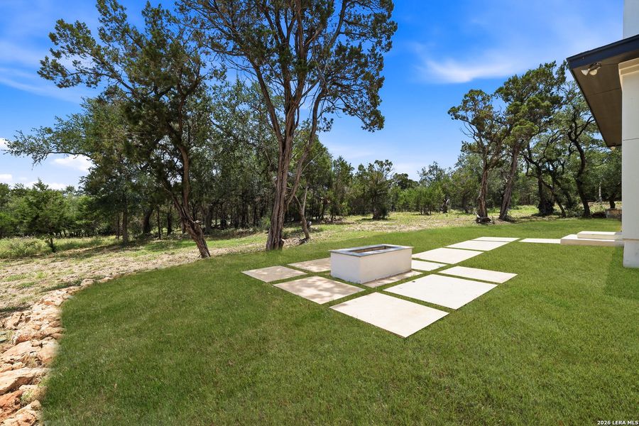 Exterior details and patio area of a home in , New Braunfels (Image 40).