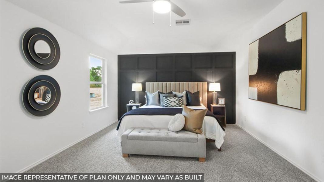 Furnished interior view inside a new home in Sunterra, Katy (Image 8).