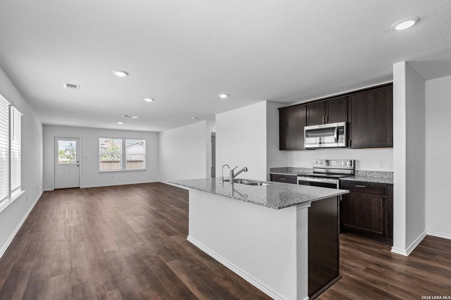 Furnished interior view inside a new home in , New Braunfels (Image 8).