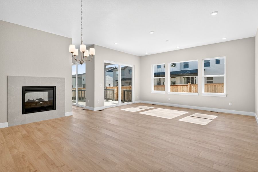 Spacious, unfurnished interior of a new home in Trailstone, Arvada (Image 19).