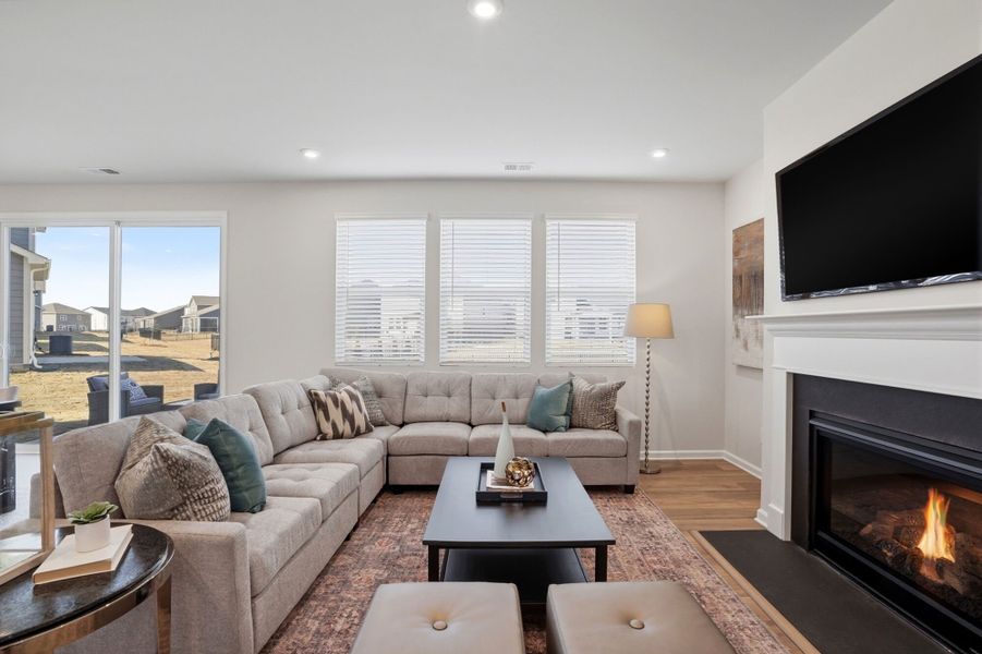 Furnished interior view inside a new home in Waxhaw Landing, Monroe (Image 8).