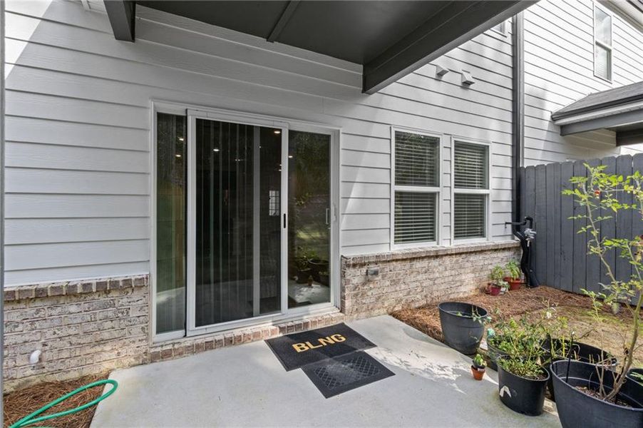 Exterior details and patio area of a home in , Snellville (Image 23).