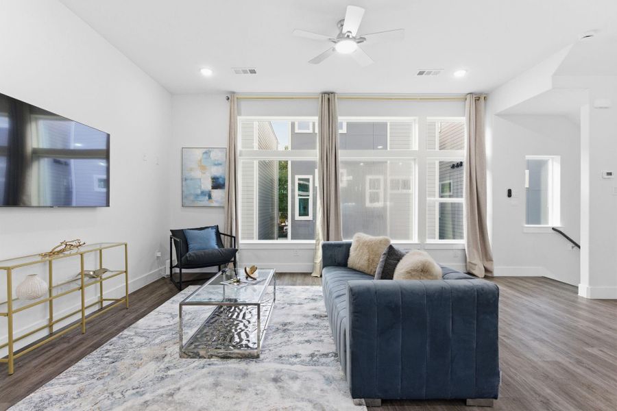 Furnished interior view inside a new home in , Houston (Image 41).