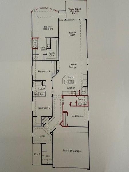 2D floor plan layout of this home in Grand Central Park, Conroe, TX (Image 3). 2D floor plan layout of this home in Grand Central Park, Conroe, TX (Image 3).