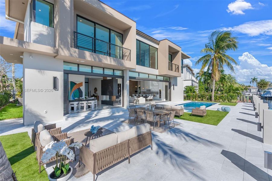 Exterior details and patio area of a home in , Lighthouse Point (Image 36).