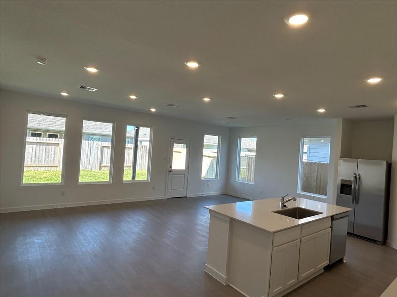 Pics are not of actual home.  They are a representative of a home of the same floor plan