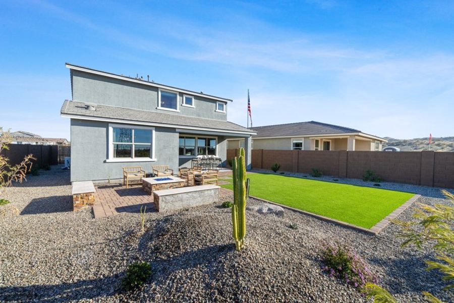 Exterior details and patio area of a home in Estrella, Goodyear (Image 4). Exterior details and patio area of a home in Estrella, Goodyear (Image 4).
