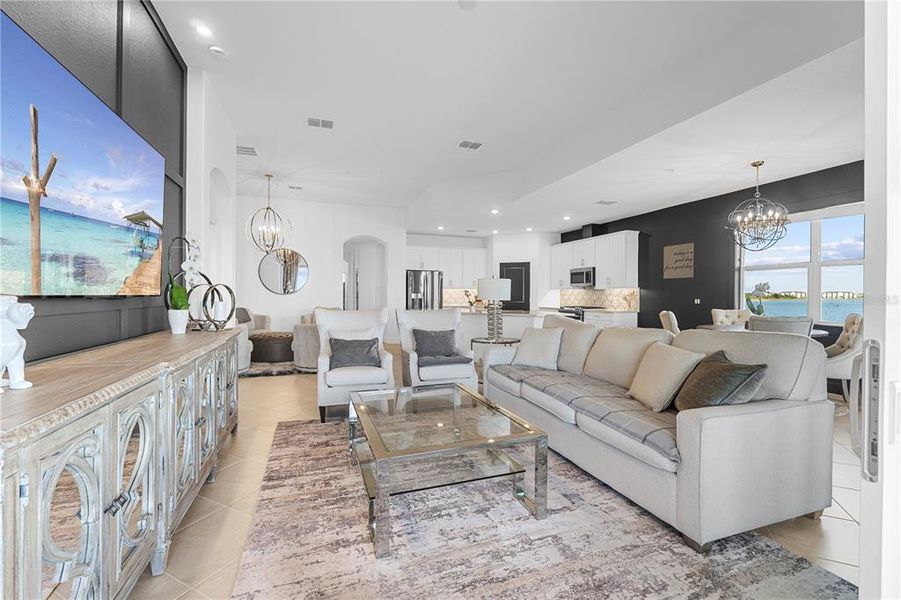 Furnished interior view inside a new home in , Punta Gorda (Image 16). Furnished interior view inside a new home in , Punta Gorda (Image 16).