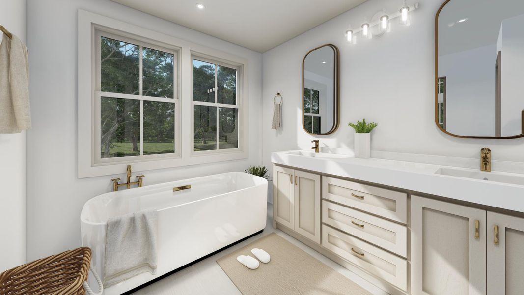 Furnished interior view inside a new home in , Isle Of Palms (Image 45).
