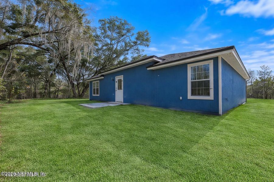Exterior details and patio area of a home in , Jacksonville (Image 2). Exterior details and patio area of a home in , Jacksonville (Image 2).