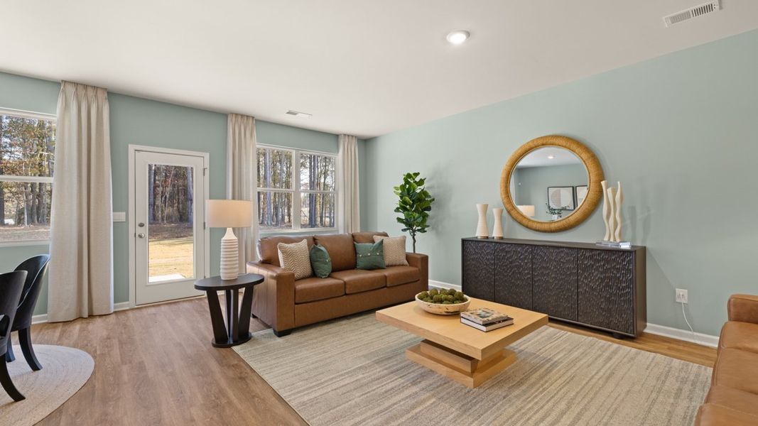 Representative furnished interior of a home built from the ARIA Express by D.R. Horton in WillowBrook, Winder (Image 17).