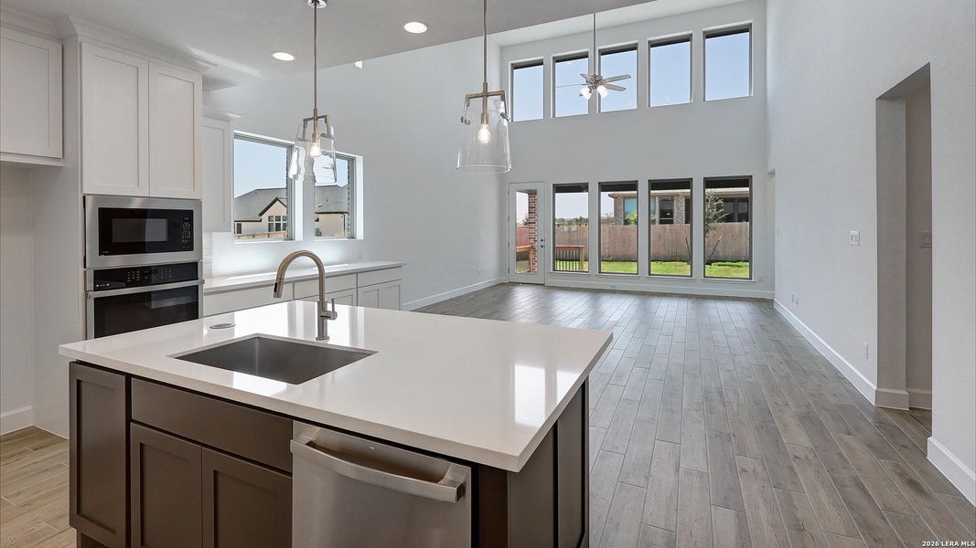 Furnished interior view inside a new home in Ladera, San Antonio (Image 7).