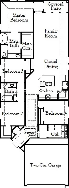 2D floor plan layout of this home in Candela, Richmond, TX (Image 2). 2D floor plan layout of this home in Candela, Richmond, TX (Image 2).