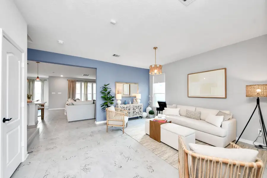 Furnished interior view inside a new home in , Cypress (Image 6).