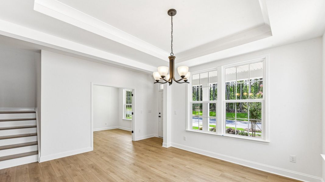 The Stonehaven Plan by DRB Homes in Michaux Gardens- Dining Space