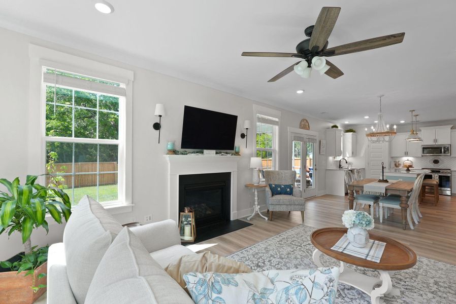 Furnished interior view inside a new home in Cordgrass Landing, Johns Island (Image 25).