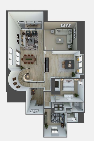 2D floor plan layout for the Downy by Tri Pointe Homes in Tompkins Reserve, Katy, TX (Image 4). 2D floor plan layout for the Downy by Tri Pointe Homes in Tompkins Reserve, Katy, TX (Image 4).