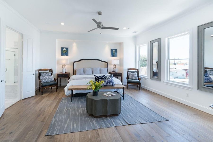 Primary Suite that feels like you have gone to a resort!  So much space.