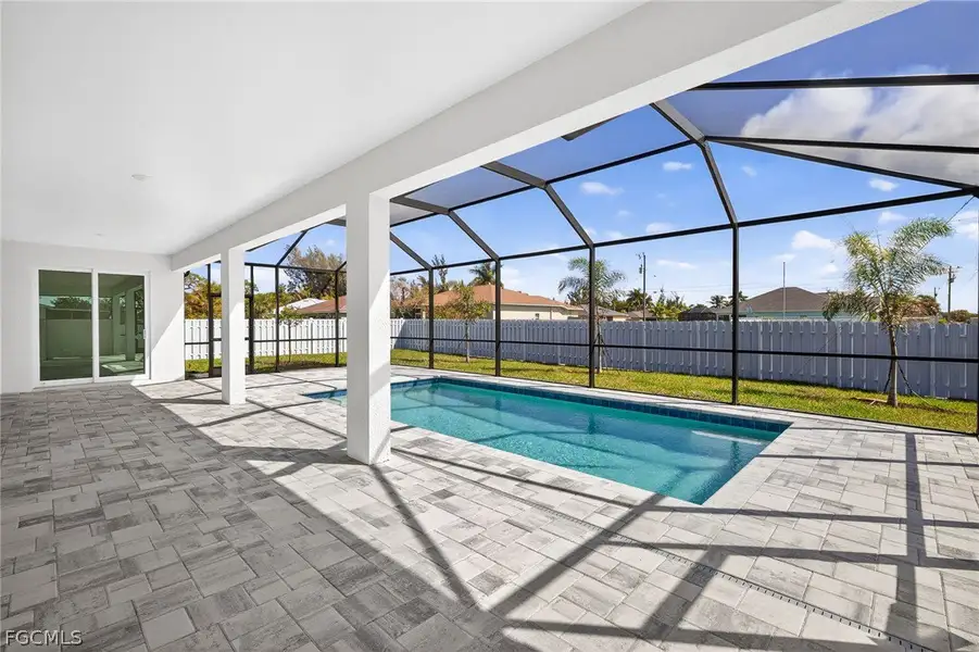 Exterior details and patio area of a home in Cape Coral, Cape Coral (Image 4).