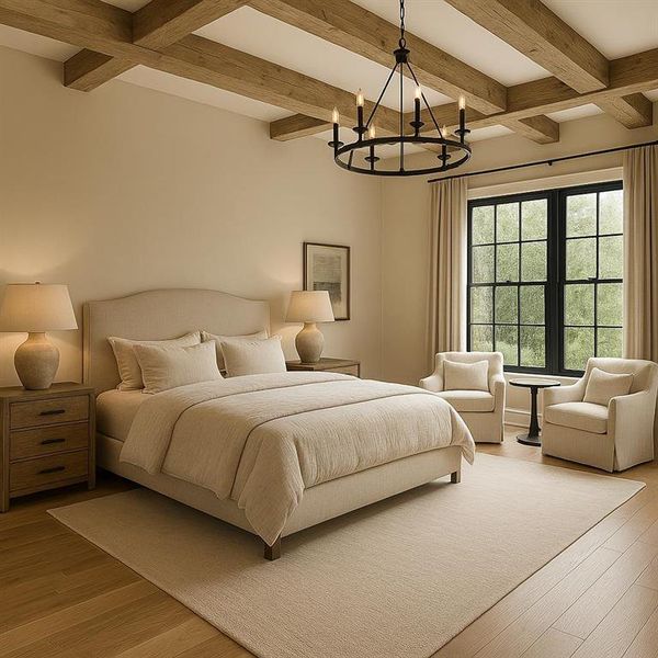 Furnished interior view inside a new home in , Atlanta (Image 8).