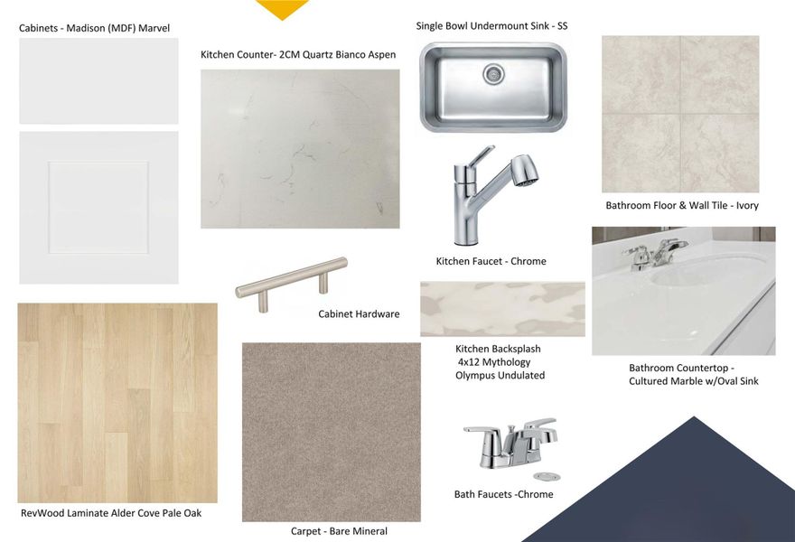 Sample of building materials used in homes in Cascades at Onion Creek, Austin (Image 4). Sample of building materials used in homes in Cascades at Onion Creek, Austin (Image 4).