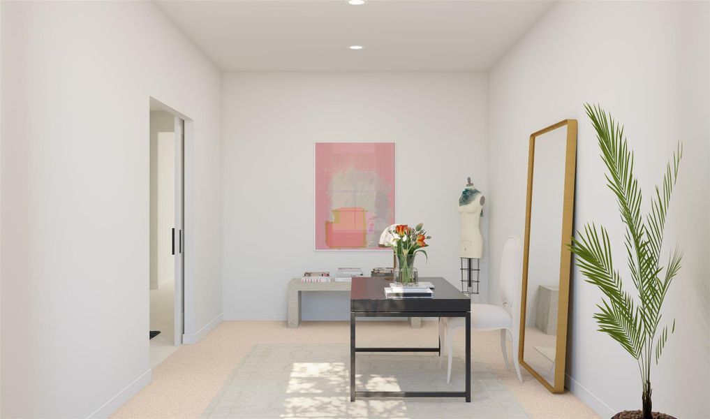 Convenient home office (*Artist rendering used for illustration purposes only.)