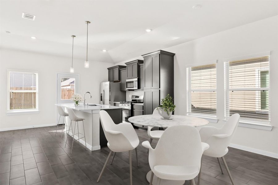 Furnished interior view inside a new home in Enclave at Dobbin, Magnolia (Image 9).