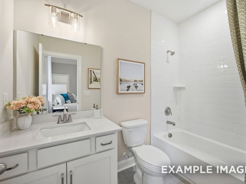 Furnished interior view inside a new home in Addison West, Holly Springs (Image 14).