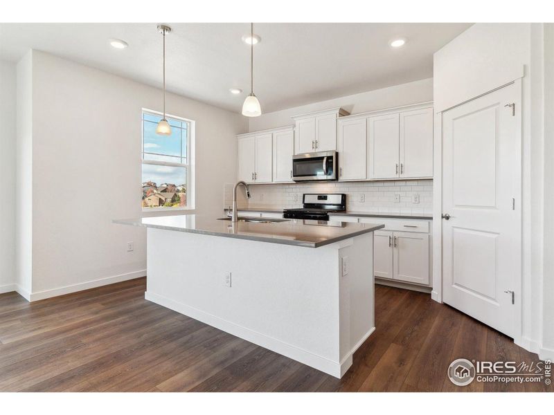 Furnished interior view inside a new home in Vista Meadows, Fort Lupton (Image 6). Furnished interior view inside a new home in Vista Meadows, Fort Lupton (Image 6).