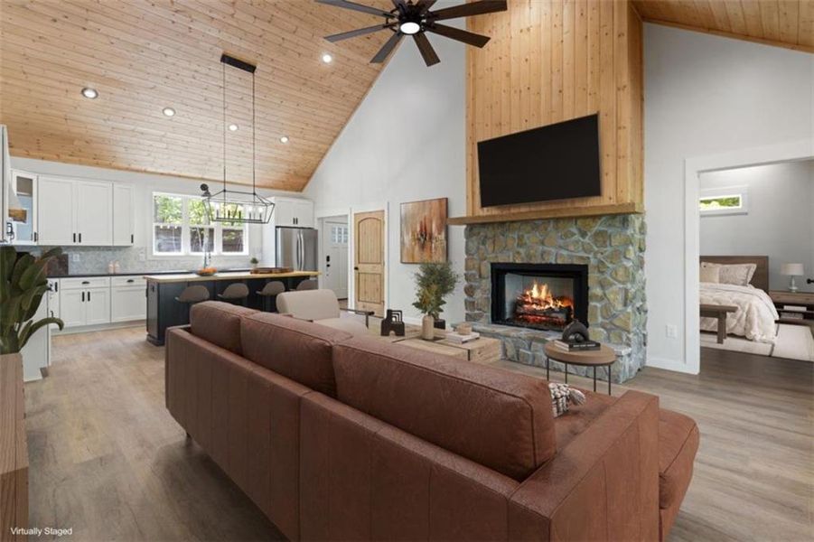 Furnished interior view inside a new home in , Ellijay (Image 12).