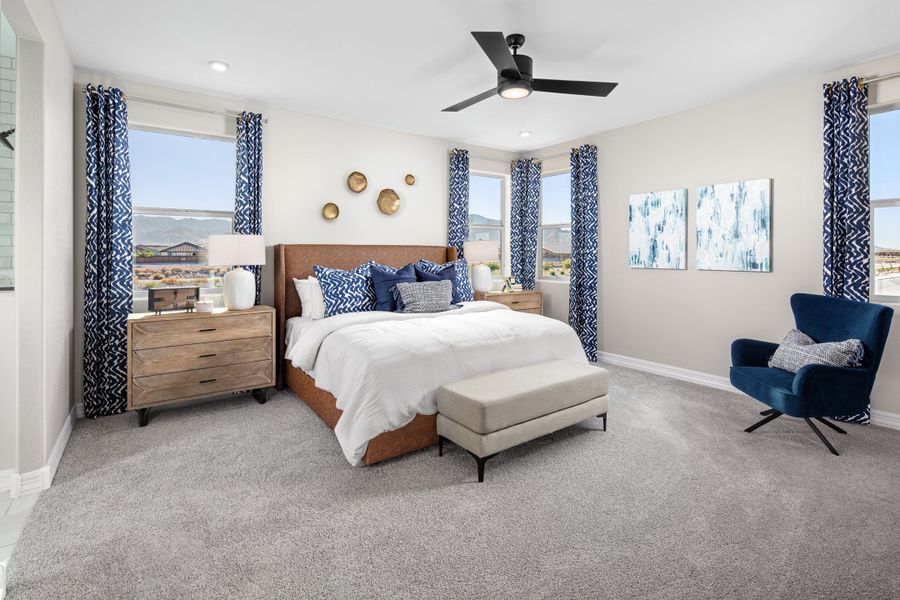 Representative furnished interior of a home built from the Remerton by Beazer Homes in Tirreno at IronWing, Litchfield Park (Image 8).