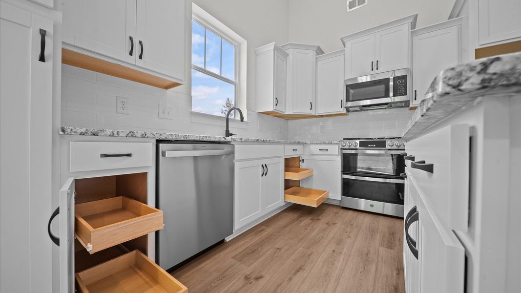 Furnished interior view inside a new home in Creeks at Midway, Anderson (Image 15).