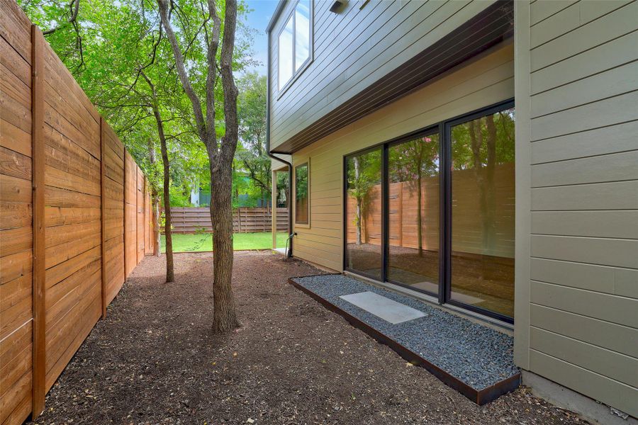 View of fenced backyard View of fenced backyard
