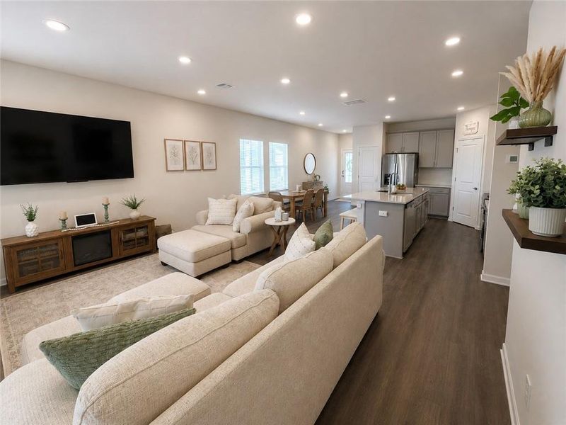 Furnished interior view inside a new home in , Smyrna (Image 7).
