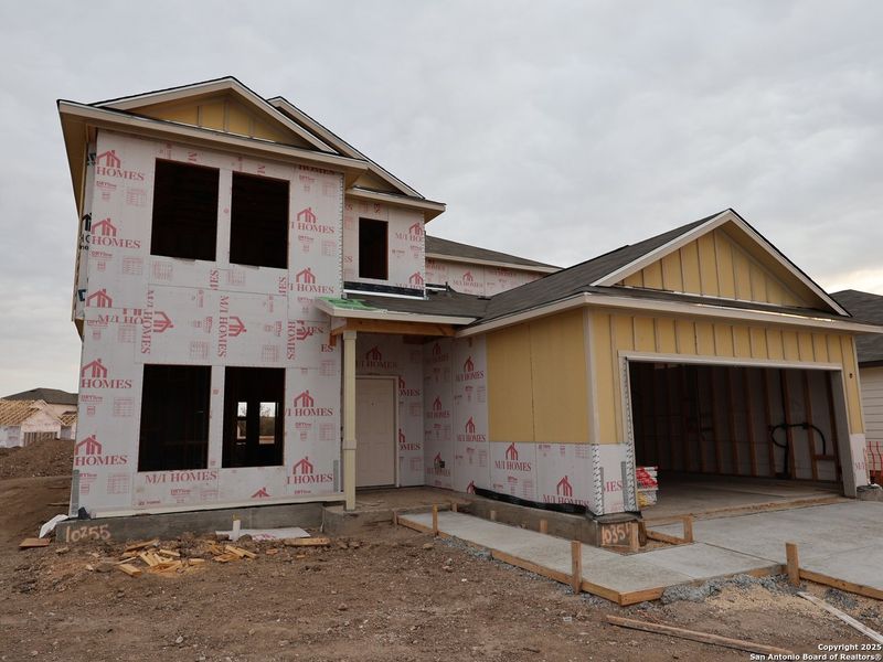 In-progress construction of a new home in Cinco Lakes, San Antonio, TX (Image 19).