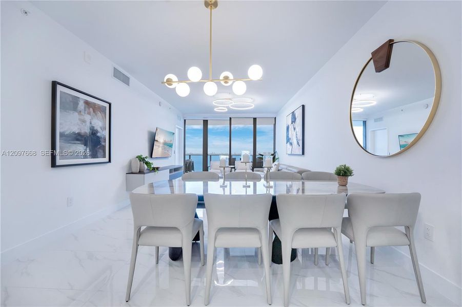 Furnished interior view inside a new home in , Miami (Image 7).