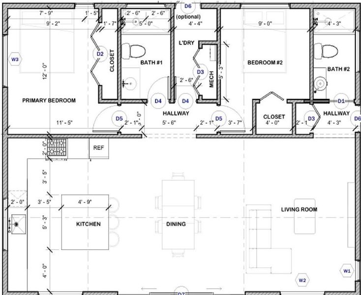 2D floor plan layout of this home in , Ranger, GA (Image 4).