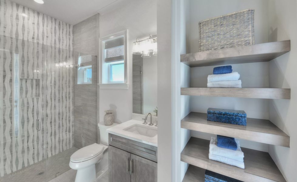 Furnished interior view inside a new home in Tidewater, Jacksonville (Image 25).