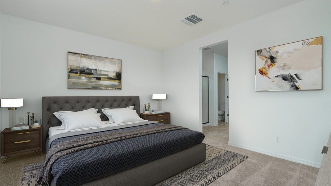 Furnished interior view inside a new home in The Ridge at Sienna Hills, Buckeye (Image 11).