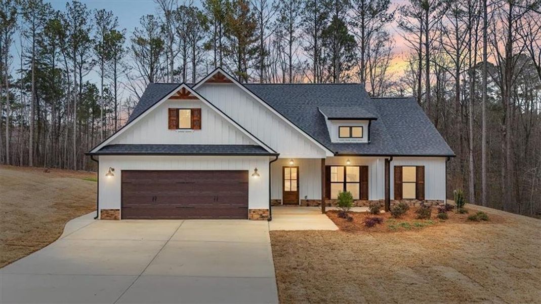 Front exterior of a new home in , Rockmart, GA, highlighting curb appeal (Image 20). Front exterior of a new home in , Rockmart, GA, highlighting curb appeal (Image 20).