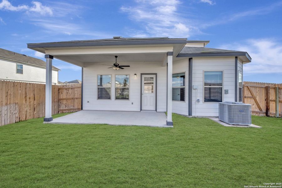 Exterior details and patio area of a home in Park Place, New Braunfels (Image 26). Exterior details and patio area of a home in Park Place, New Braunfels (Image 26).