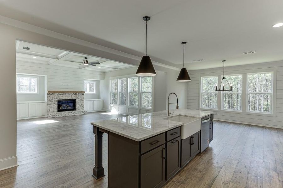 Furnished interior view inside a new home in , Bishop (Image 21).