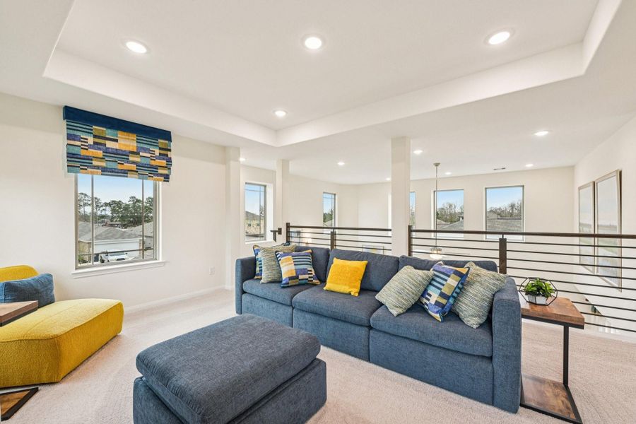 Furnished interior view inside a new home in Meadow Park, Conroe (Image 25).