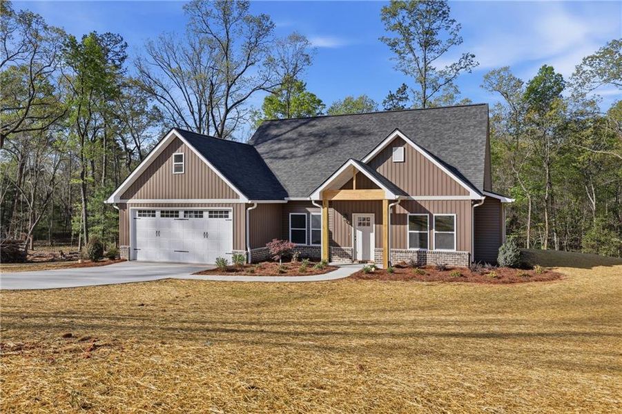 Front exterior of a new home in , Clarkesville, GA, highlighting curb appeal (Image 5).