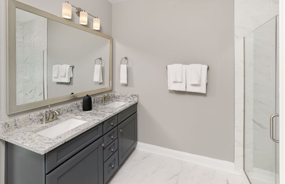 Representative furnished interior of a home built from the Byrnes 3 Story by Pulte Homes in Long Savanna, Charleston (Image 5).