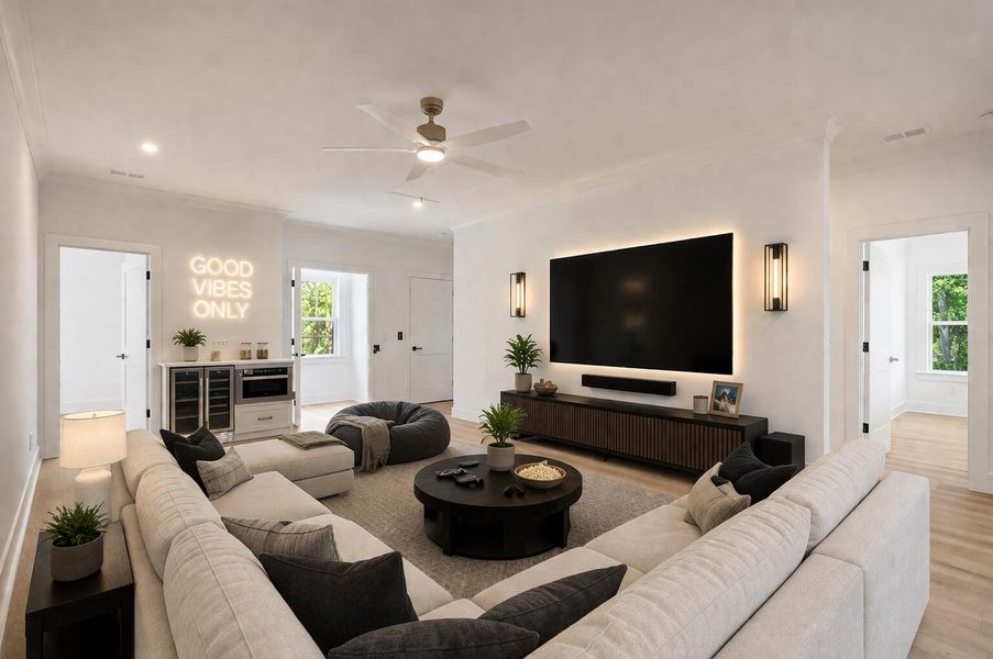 Furnished interior view inside a new home in , Awendaw (Image 41).