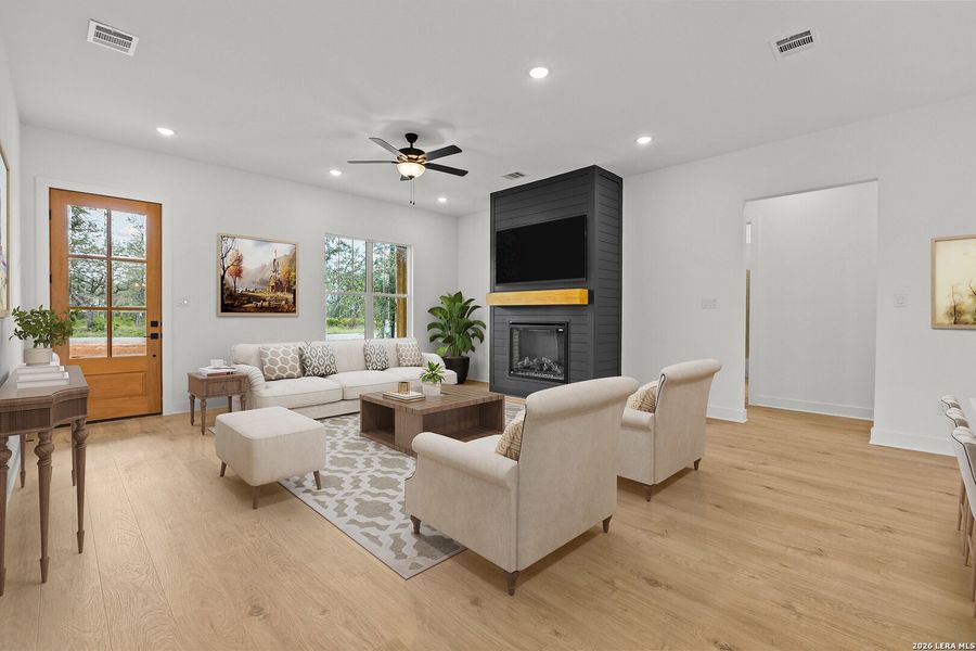 Furnished interior view inside a new home in , La Vernia (Image 5). Furnished interior view inside a new home in , La Vernia (Image 5).